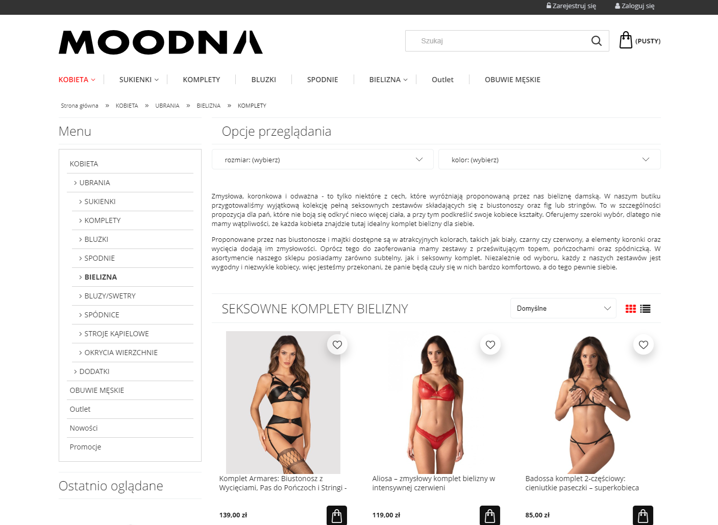 Seksowne komplety bielizny - poznaj najmodniejsze trendy