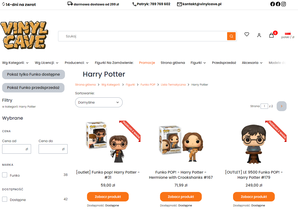 Figurki Funko Pop Harry Potter - od Harry’ego po Voldemorta