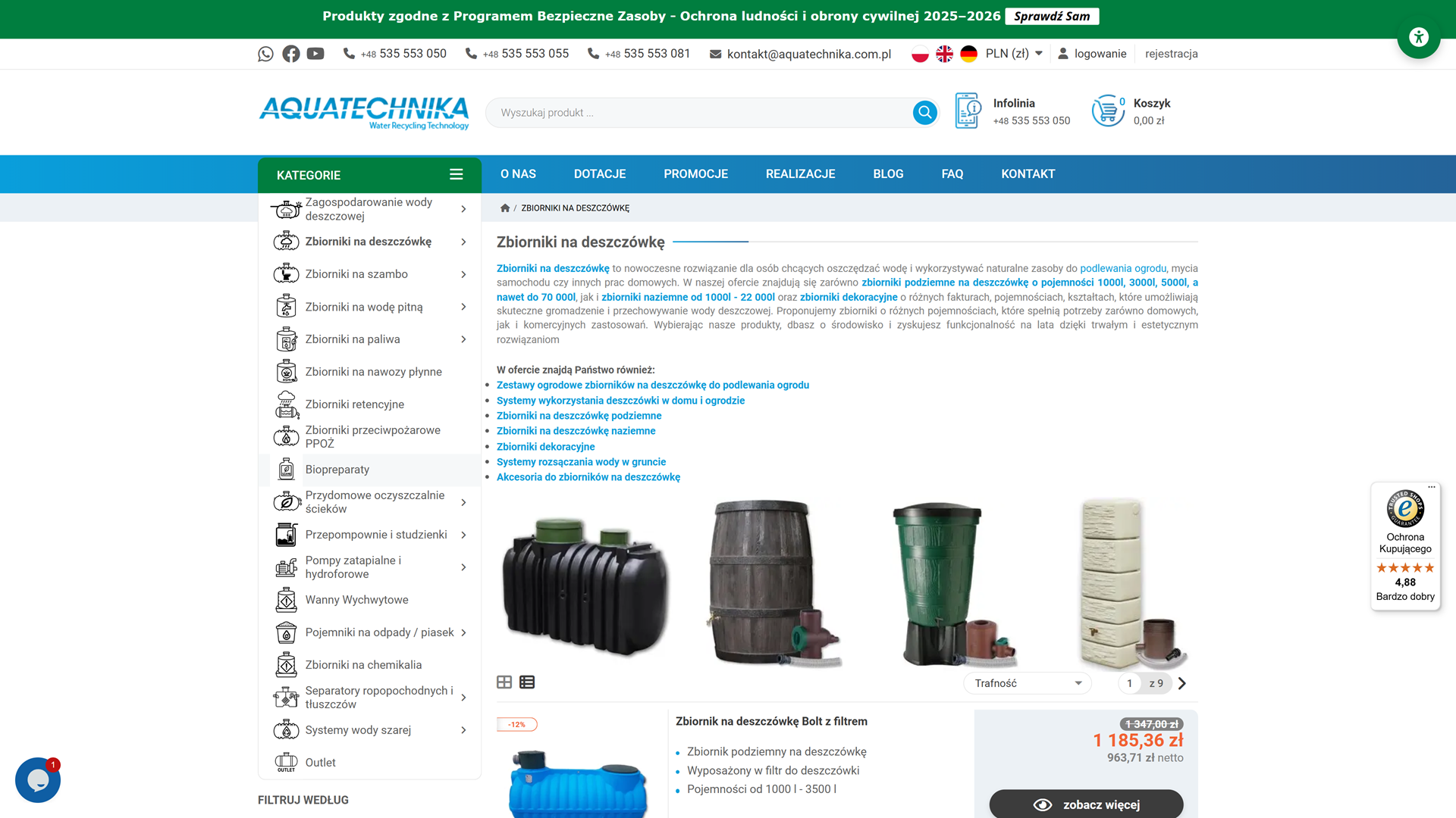 Jak dobrać zbiorniki na deszczówkę do wielkości dachu i zapotrzebowania na wodę użytkową?